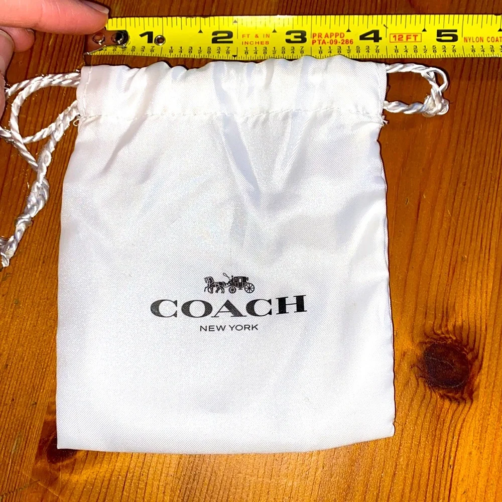Coach White Dust Bag Small